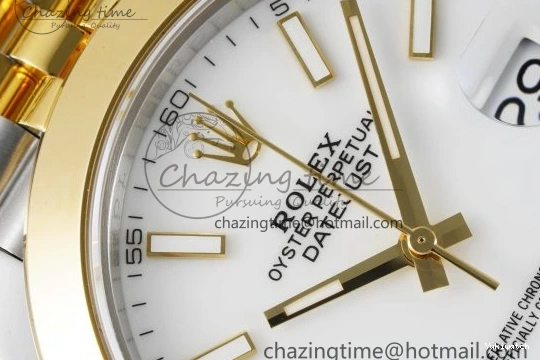 1:1 Polished SS DateJust Bezel 41 Dial Steel Edition on KING Bracelet White Jubilee VR3235 904L Best YG 0306